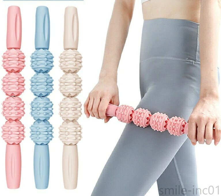 マッサージ ローラー マッスル 筋膜リリース 筋肉 ローラー マッサージ棒 トレーニング 首 腰 肩 背中 血液循環 筋肉 ほぐす 姿勢矯正 足のむくみ 疲労回復 健康器具 ヨガポール