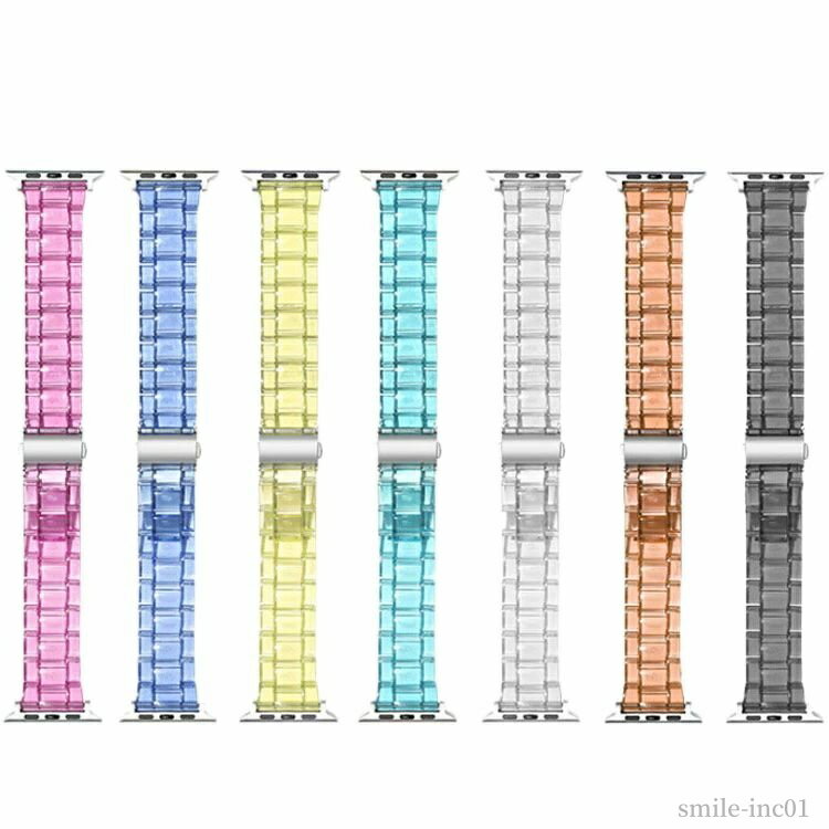 【送料無料】おしゃれ メンズ レディース クリア 44mm 42mm 40mm 38mm 1 2 3 4 5 6 series watch apple ベルト バンド アップルウォッチ