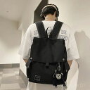 【送料無料】黒 リュック 中学生 高校生 シンプル 通勤 通学 リュックサック 新作 防水 a4 リュック 軽い レディース 大容量 メンズ 旅行(4)