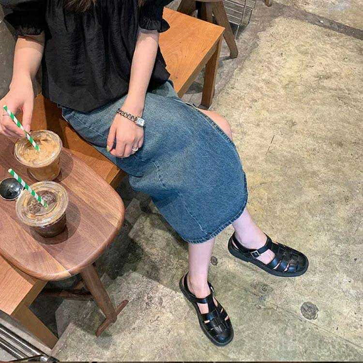 【送料無料】ウェッジソール レディース 22.0-25.0cm ストラップ ベルトサンダル スクエアトゥ サンダル 歩きやすい グルカ 前詰まり