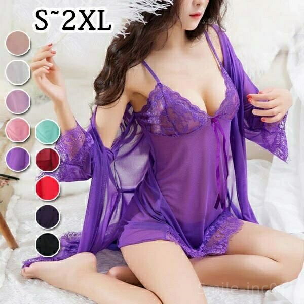 【送料無料】S/M/L/XL/2XL 勝負下着 ナイトウエア ピンク レッド ホワイト ブラック パープル ブルー 秋 夏 春 ルームウェア