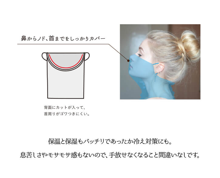 就寝用 フェイスマスク / Halo relaxing 安眠うるおいフェイス＆ネックカバー 【P10】/10P03Dec16 メール便で【送料無料】