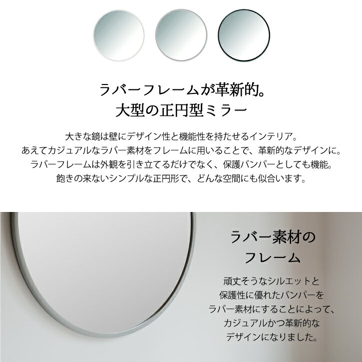 ハブ ミラー 94×94cm アンブラ / 【送料無料】umbra ウォールミラー 鏡 大型 壁掛...