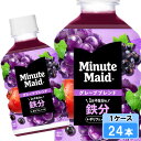 【期間限定 10%OFFクーポン対象商品】 ミニッツメイド グレープブレンド 鉄分 280ml 24本 (24本×1ケース) PET 果汁 ミニペット 安心のメ...