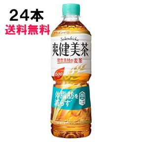 【期間限定 10％OFFクーポン対象商品】 爽健美茶 健康素材の麦茶 600ml 24本 （24本×1ケース） PET 機能性表示食品 健康茶 安心のメーカー直送 日本全国送料無料