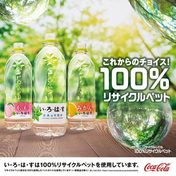 い・ろ・は・す 塩とれもん 540ml 48本 （24本×2ケース） PET ソフトドリンク フルーツフレーバー ペットボトル 500ml 軟水 ミネラルウォーター イロハス いろはす 3