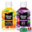 選べてお得!! ミニッツメイド 280ml よりどり2ケース セット 48本 (24本×2ケース) ミニッツメイド 鉄分 食物繊維 オレンジ グレープ PET 安心のメーカー直送 日本全国送料無料