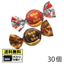 モントワール ボノボン チョコクリーム&クリーミークリーム　30個（2種類×各15個） チョコ おかし お菓子 おやつ バレンタイン チョコレート菓子 駄菓子 メール便《販売期間：10月〜4月》