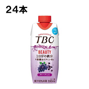 森永乳業 TBC 鉄分＋葉酸 ピーチミックス 330ml 24本 （12本×2ケース） TBC tbc 紙パック