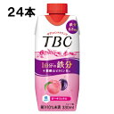 森永乳業 TBC 1日分の鉄分 ピーチミックス 330ml 24本 （12本×2ケース） TBC tbc 紙パック