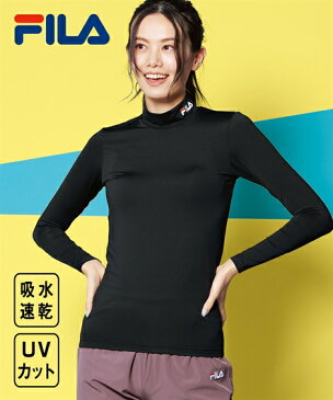 トップス・チュニック 大きいサイズ ハイネックインナーTシャツ（吸水速乾・UVカット）／FILA スマイルランド smileland