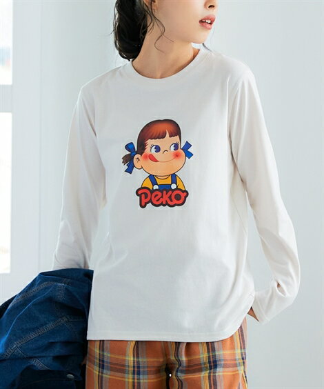 新品未使用　ペコちゃん　Tシャツ    半袖　メッシュ生地　Lサイズ 不二家 - 【L】ペコちゃん ミルキー柄 メッシュ素材 半袖Tシャツ