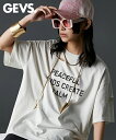 \クーポン有/トップス 綿100%ヴィンテージ加工Tシャツ<大きいサイズ有>GEVS.レディース 大きいサイズ 20代 30代 40代 50代 春 夏 秋 お出かけ シンプル ベーシック 体型カバー スマイルランド smileland
