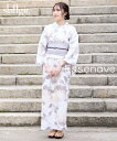 浴衣・甚平 高身長 花柄浴衣セット(ゆかた+へこ帯)(トールサイズ)Essenave 夏祭り 30代 40代 50代 きれいめ 丈長