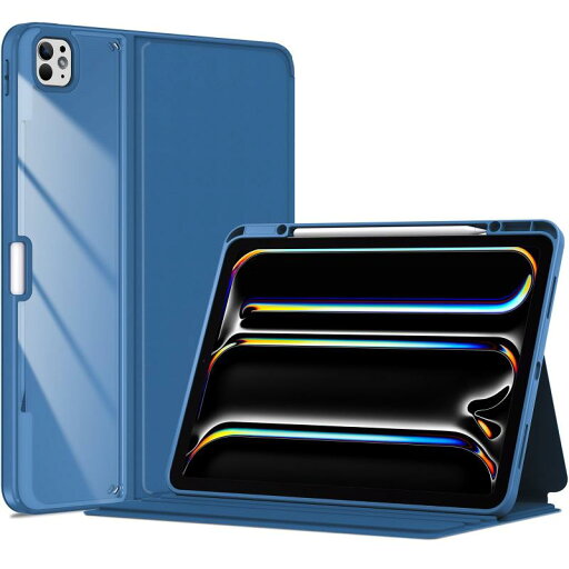 ProCase iPad Pro 13インチ ケース M4 7世代 2024 ペン収納 耐衝撃 フォリオカバー 3つのスタンドモード オートスリープ対応 ProCase iPad Pro 13インチ ケース M4 7世代 2024 ペン収納 耐衝撃 フォリオカバー 3つのスタンドモード オートスリープ対応