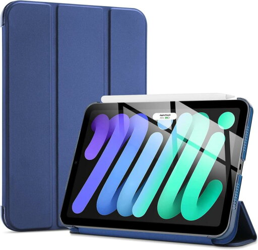 ProCase iPad Mini A17 Pro 第7世代 2024 Mini6 ケース 2021 8.3インチ、スリム 三つ折りスタンド ハードバックカバー、適用機種:iPad Mini A17 Pro 第7世代 2024、Mini 6世代 2021 ProCase iPad Mini A17 Pro 第7世代 2024 Mini6 ケース 2021 8.3インチ、スリム 三つ折りスタンド ハードバックカバー、適用機種:iPad Mini A17 Pro 第7世代 2024、Mini 6世代 2021