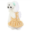 LIANFOR ペット服 犬服 猫服 チェック柄 ワンピース ドレス 春夏衣装 両足 犬用 ペット用 小中型犬 散歩着 室内 記念撮影 おしゃれ お出かけ 可愛...