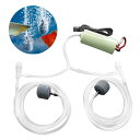 水中ポンプ小型 【2本のパイプと2個の石】水槽 ポンプ USB 水中ミニウォーターポンプ 水槽エアーポンプ 静音設計、防水、コンパクト、持ち運びが簡単、水槽の水循環に最適