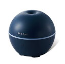 エレコム 加湿器 超音波式 抗菌 アロマディフューザー エクリアミスト USB給電 容量80ml 最大7時間 自動電源OFF機能 丸型 間欠噴霧モード搭載 次亜塩素酸水対応 HCE-HU2102U(2)