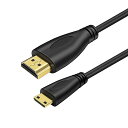 TRkin Mini hdmiケーブル高速mini hdmiからhdmi変換アダプタ1.5 mオス延長中継4 K 3 D(ブラック)(2)