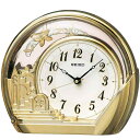 セイコークロック(Seiko Clock) 置き時計 金色光沢 本体サイズ:18.4×21.2×7.5cm アナログ 飾り振り子 PW428G(3)