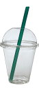ニッチプラス(Niche plus)テイクアウト用 クリアカップ14オンス 420ml 専用フタ付(ドーム型 穴あき リッド) 50セット 14D