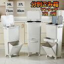 ゴミ箱 ふた付き 分別ゴミ箱 2段 3段 薄型 分別ゴミ箱 おしゃれ スリム キッチン 足踏み ペダル式 プッシュ式 34L 37L ごみ箱 隙間収納 キッチン 縦型 キャスター付き 両開き 片開き 73cm 80cm 2025 売り筋 母の日 父の日(3)