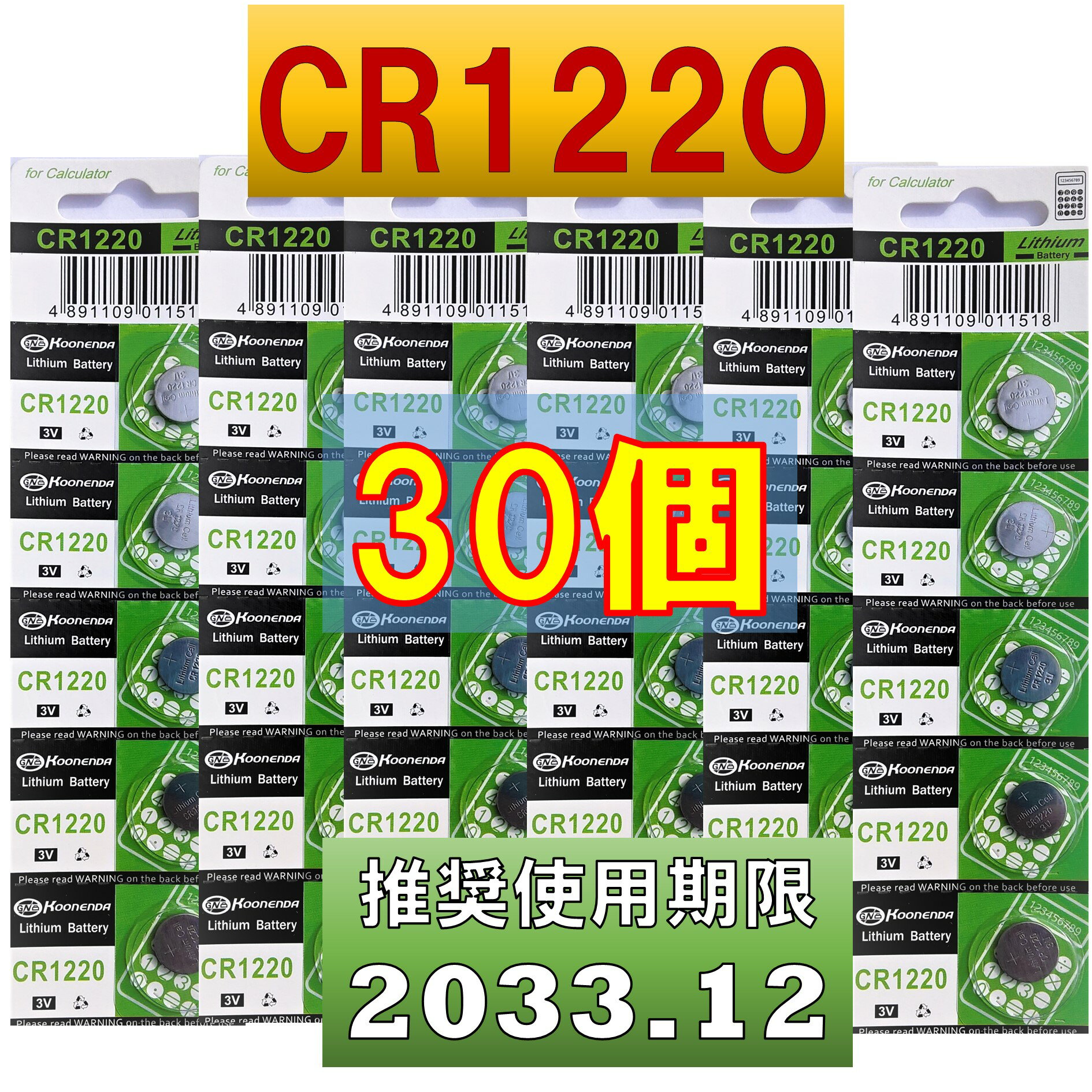 CR1220 `E{^dr 30 gp 2033N12