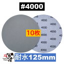 耐水ディスクペーパー 125mm #4000 10枚 マジックペーパー サンドペーパー サンダー サンディング ダブルアクション