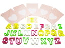 送料無料 アルファベット クッキー 型抜き 26個 & ラッピング袋 5枚 セット / ホームメイド homemade お菓子 スイーツ プレゼント クリスマス バースデー クッキー型 ビスケット ケーキ 手作り ABC キッチン カフェ グッズ 道具 ツール