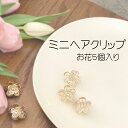 【5/3(金)12:00～ 特別企画！ 12時間限定全品5％OFFクーポン配布中】ミニ ヘアクリップ 花 アクリル 5個 入り / ヘアアクセサリー 髪留め ヘアピン バンスクリップ フラワークリップ 小さめ アクリル バンス ミニフラワー ヘアアレンジ 大人カジュアル プチフラワー かわい