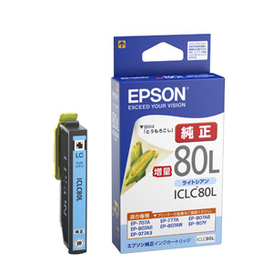 EPSON 純正 インクカートリッジ ICLC80L ライトシアン 増量