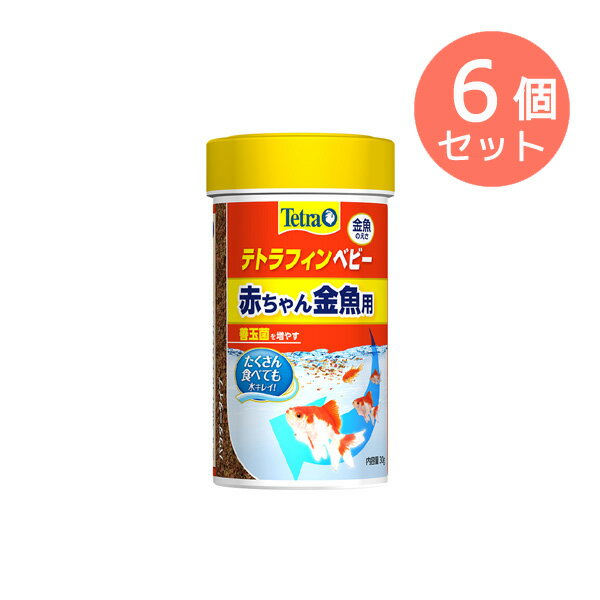 まとめ買い6個セット【訳あり】ペットフード テトラ 賞味期限：2024年6月以降 テトラフィン ベビー 30g 赤ちゃん金魚用 パウダータイプ (金魚 稚魚)(えさ 餌 エサ)