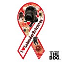 【訳あり】ペットグッズ リボンマグネット THE DOGラブラドールレトリバー 盲導犬応援 1枚入り (いぬ 犬 イヌ) ※多少の色あせがある場合がございます