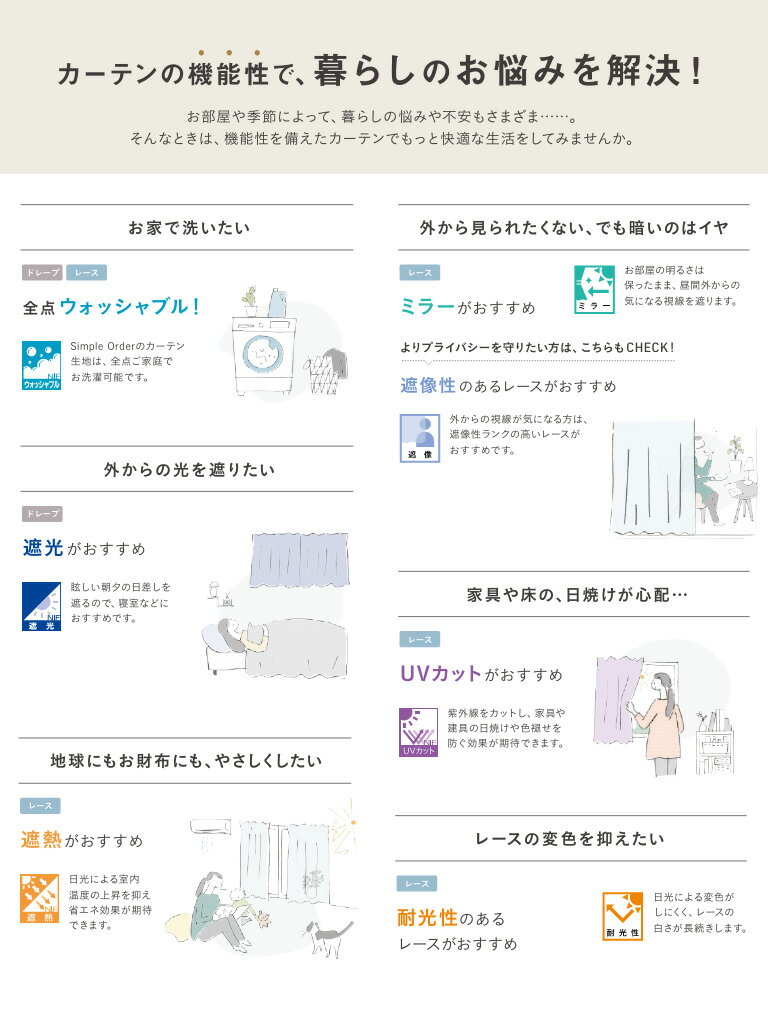 【新生活応援5%OFFクーポン】オーダーカーテ...の紹介画像2