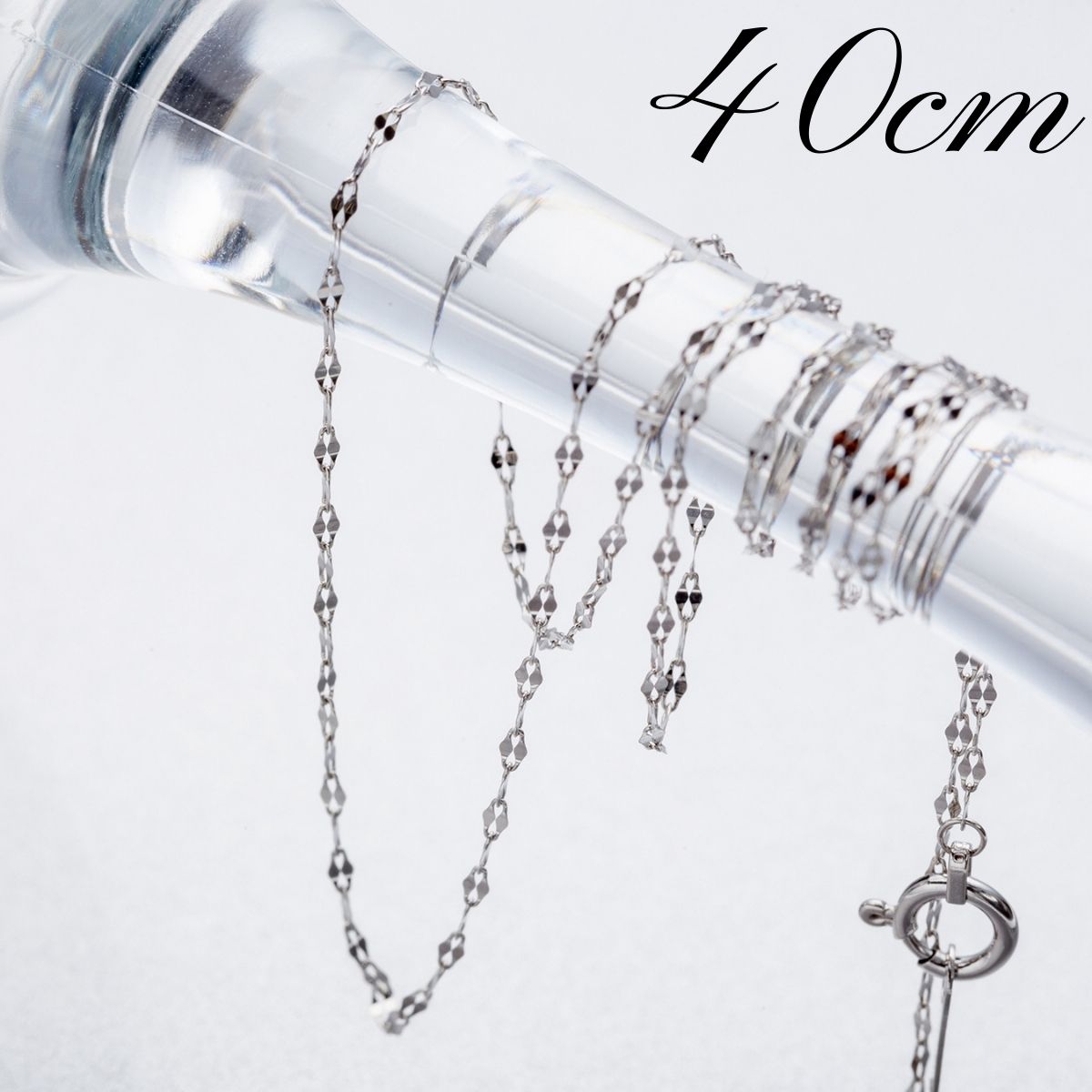 プラチナ ファンタジア ペタルネックレス 40cm 【 プラチナネックレス ファンタジアネックレス Pt850 ペタル 日本製 ペタルチェーン 刻印 ネックレス...