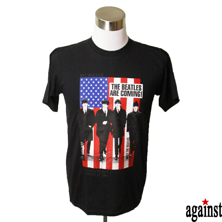 バンドTシャツ against The Beatles ザ・ビートルズ 音楽 プリントTシャツ グッズ ロック ロックンロール 洋楽 Tシャツ 男女兼用 サイズM＆L