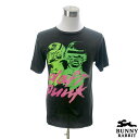 デザインTシャツ BUNNY RABBIT Daft Punk ダフト・パンク ビンテージ風 ロック バンド フェス 黒 ブラック バンドTシャツ