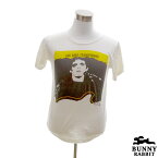 デザインTシャツ BUNNY RABBIT Lou Reed ルー・リード ビンテージ風 パンク ロック ニューウェーブ バンド フェス 白 ホワイト