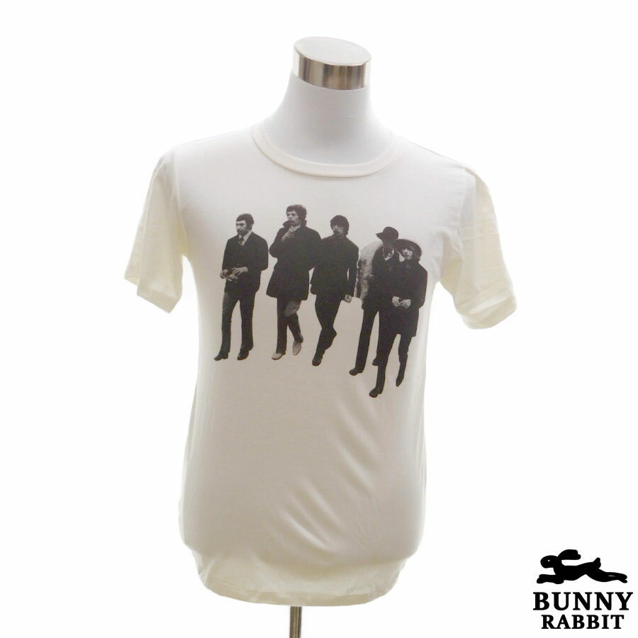 デザインTシャツ BUNNY RABBIT The Rolling Stones ザ・ローリング・ストーンズ ビンテージ風 UK ロック バンド フェス 白 ホワイト
