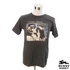 デザインTシャツ BUNNY RABBIT Sonic Youth ソニック・ユース ビンテージ風 パンク ノイズ ロック バンド フェス 黒 ブラック