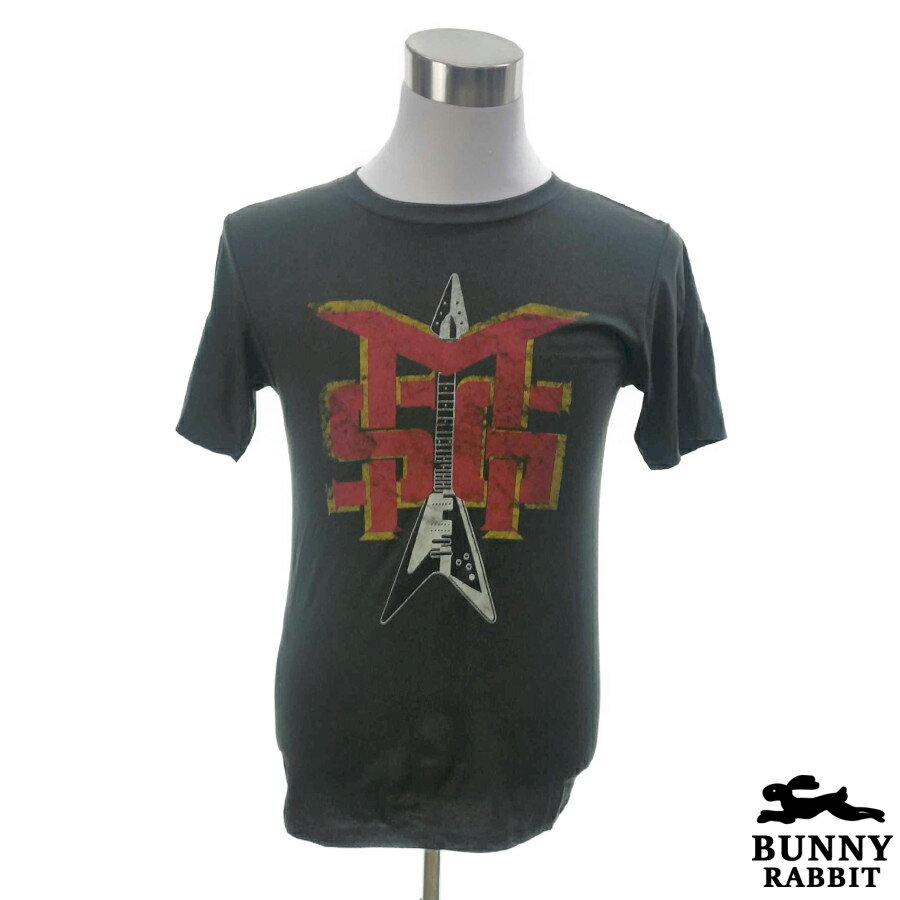 デザインTシャツ BUNNY RABBIT Michael Schenker マイケル・シェンカー ビンテージ風 ロック ハードロック レジェンド バンド フェス 黒 ブラック バンドTシャツ