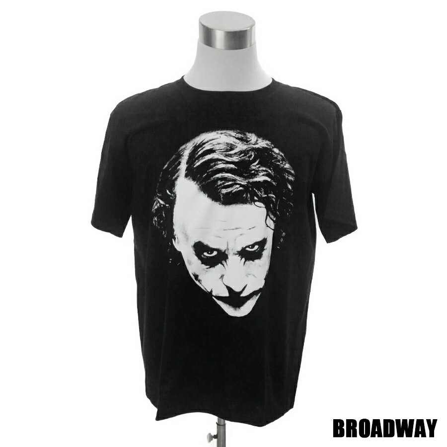 デザインTシャツ Broadway JOKER ジョーカー 映画Tシャツ プリントTシャツ グッズ ダークナイト ヒース・レジャー バットマン Tシャツ 男女兼用 サイズM＆L