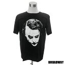 デザインTシャツ Broadway JOKER ジョーカー 映画Tシャツ プリントTシャツ グッズ ダークナイト ヒース レジャー バットマン Tシャツ 男女兼用 サイズM＆L