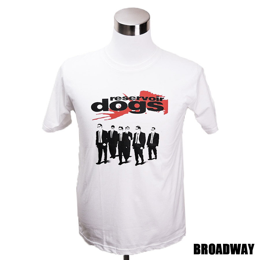 デザインTシャツ Broadway Reservoir Dogs レザボア ドッグス 映画Tシャツ プリントTシャツ グッズ 洋画 クエンティン タランティーノ Tシャツ 男女兼用 サイズM＆L