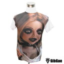 デザインTシャツ GibGae Tiffany ティファニー 映画Tシャツ ホラー チャイルド・プレイ チャッキーの花嫁 Tシャツ 男女兼用 サイズM&L