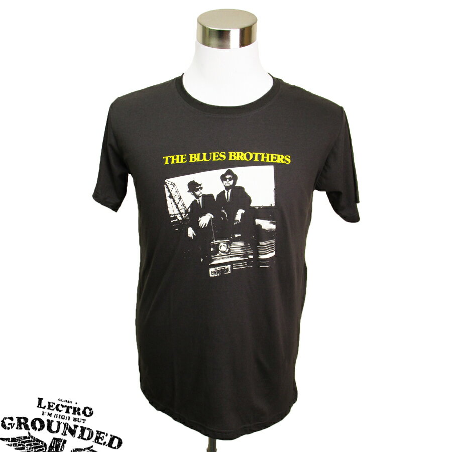 デザインTシャツ LECTRO GROUNDED The Blues Brothers ブルース ブラザース 映画Tシャツ プリントTシャツ グッズ 洋画 アメリカ Tシャツ 男女兼用 サイズM＆L