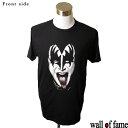 バンドTシャツ Wall of fame Gene Simmons ジーン・シモンズ 音楽 プリントTシャツ グッズ KISS ロックT フェス ファッション 洋楽 Tシ..