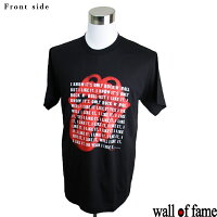 バンドTシャツ Wall of fame The Rolling Stones ザ・ローリング・ストーンズ 音楽 プリントTシャツ グッズ ロックンロール ロックTシャツ フェス ファッション 洋楽 Tシャツ メンズ レディース サイズM&L