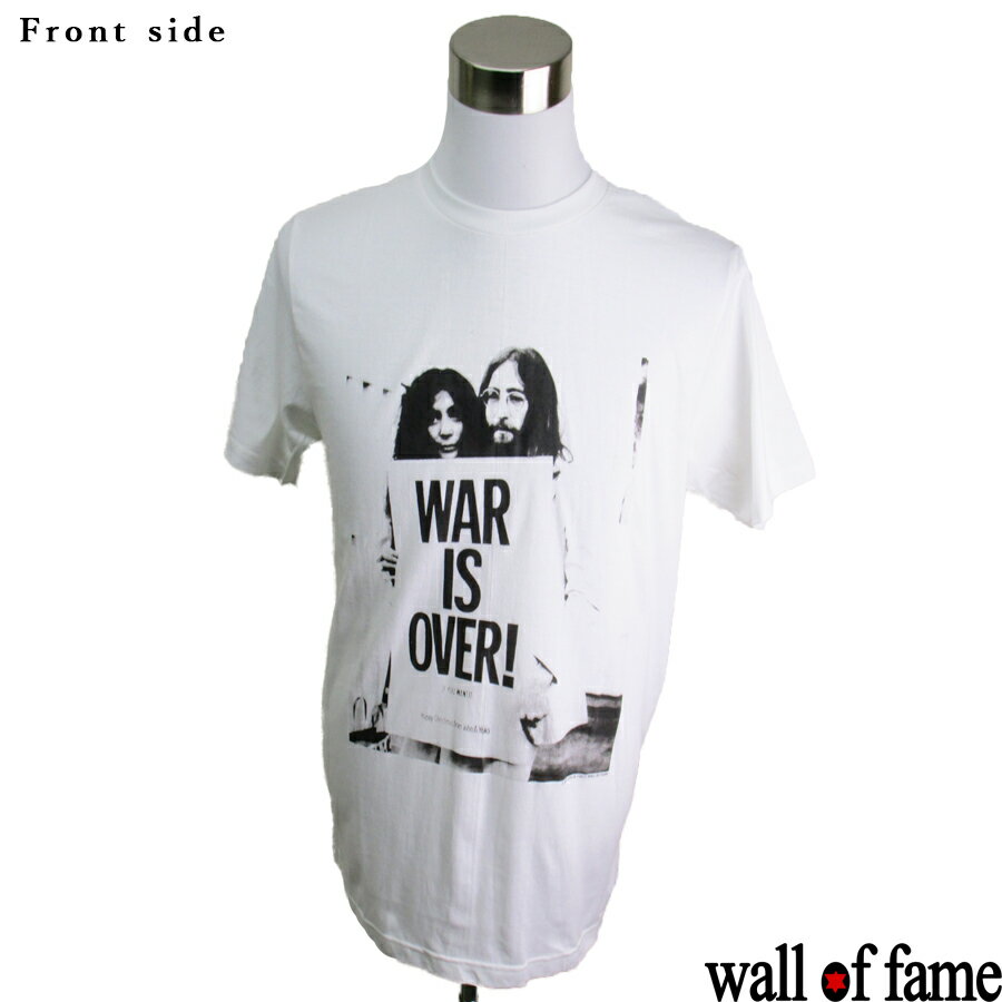 バンドTシャツ Wall of fame John Lennon&Yoko Ono ジョン・レノン＆オノ・ヨーコ 音楽 プリントTシャツ グッズ ロック 洋楽 Tシャツ 男女兼用 サイズM＆L